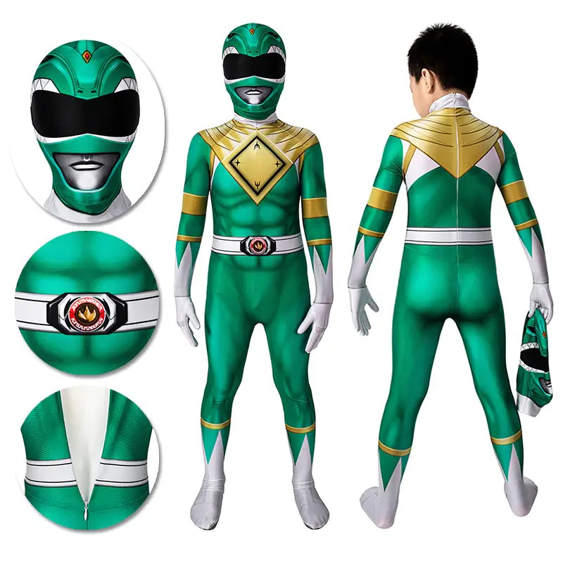 Superhelden Kinderkostüm Stretch-Polyester Cosplay Overall mit Maske