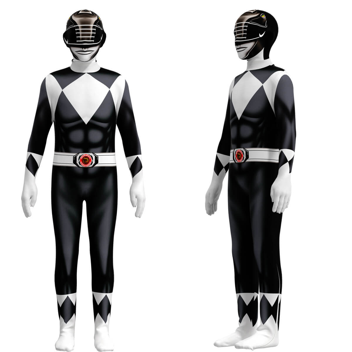 Superhelden Kinderkostüm Stretch-Polyester Cosplay Overall mit Maske