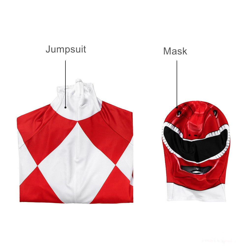 Superhelden Kinderkostüm Stretch-Polyester Cosplay Overall mit Maske
