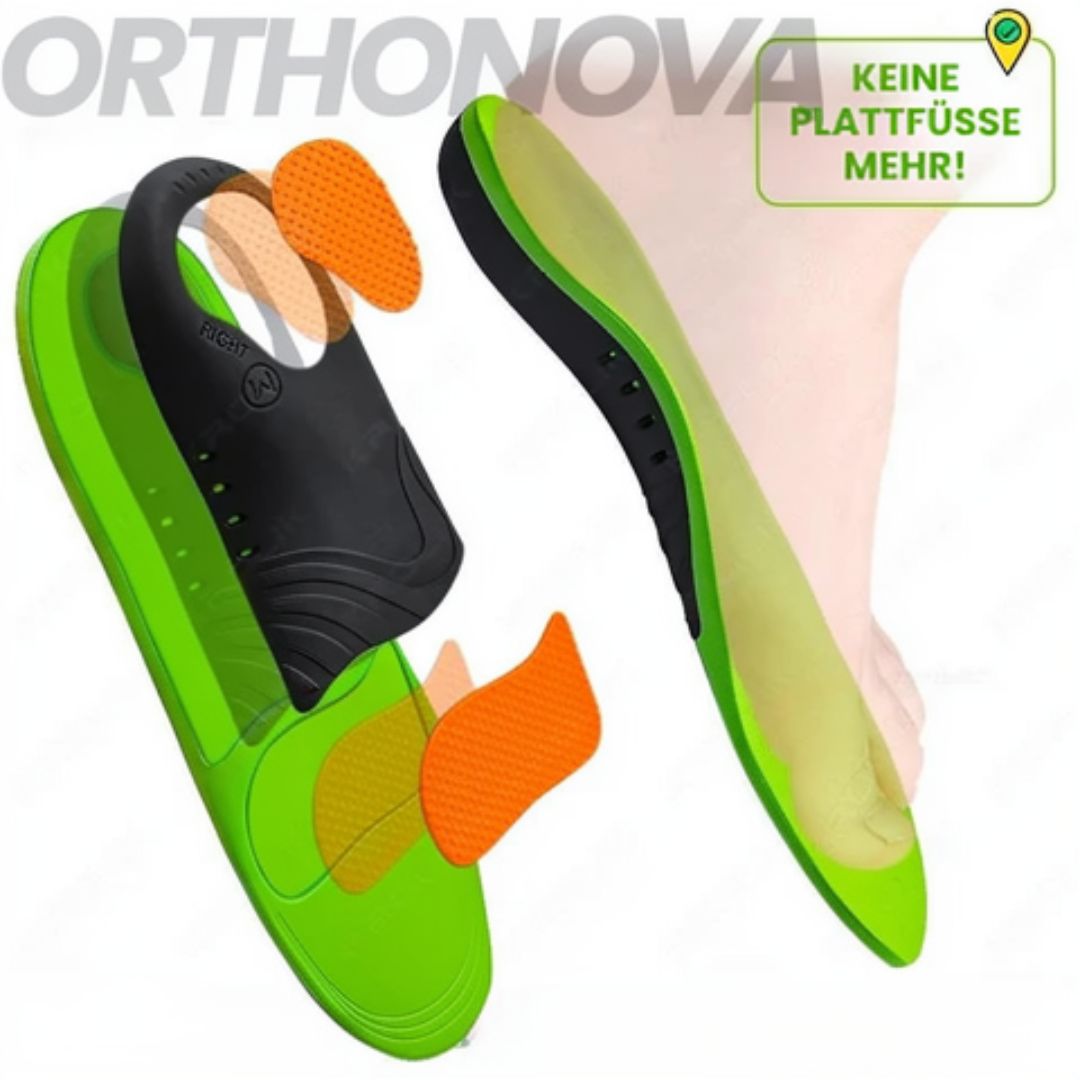 Einlegesohlen für Schuhe | Bequeme Schuh-Einlegesohlen | Orthopädische Einlegesohlen | Orthonova (Set von 2)