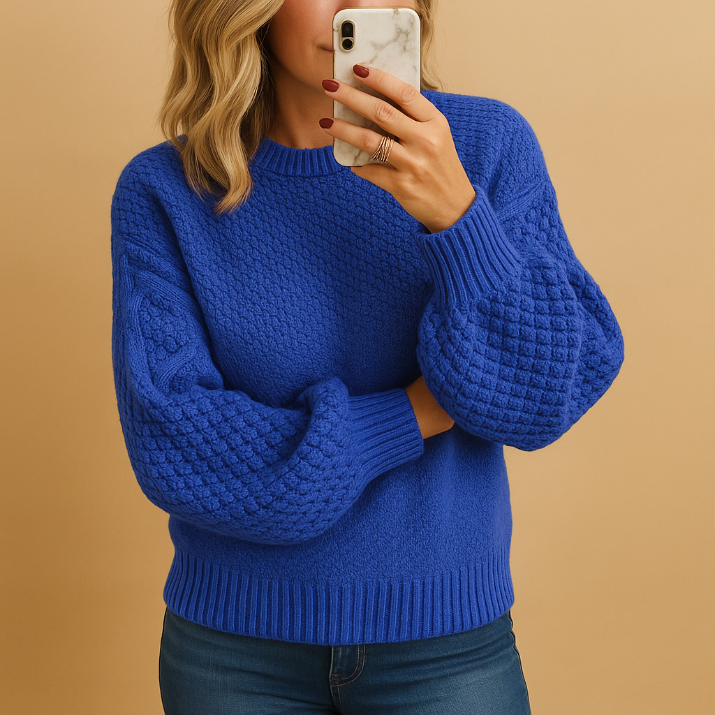Damen Warm Strickpullover – Elegante und Bequeme Passform