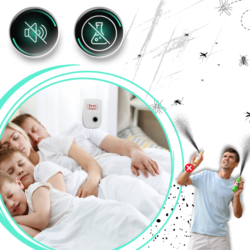 Energieeffizienter Ultraschall-Schädlingsvertreiber