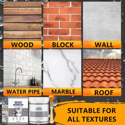 Leak Prevention Agent Sealant | Invisible & Waterproof | For Cracks, Roofs & Walls