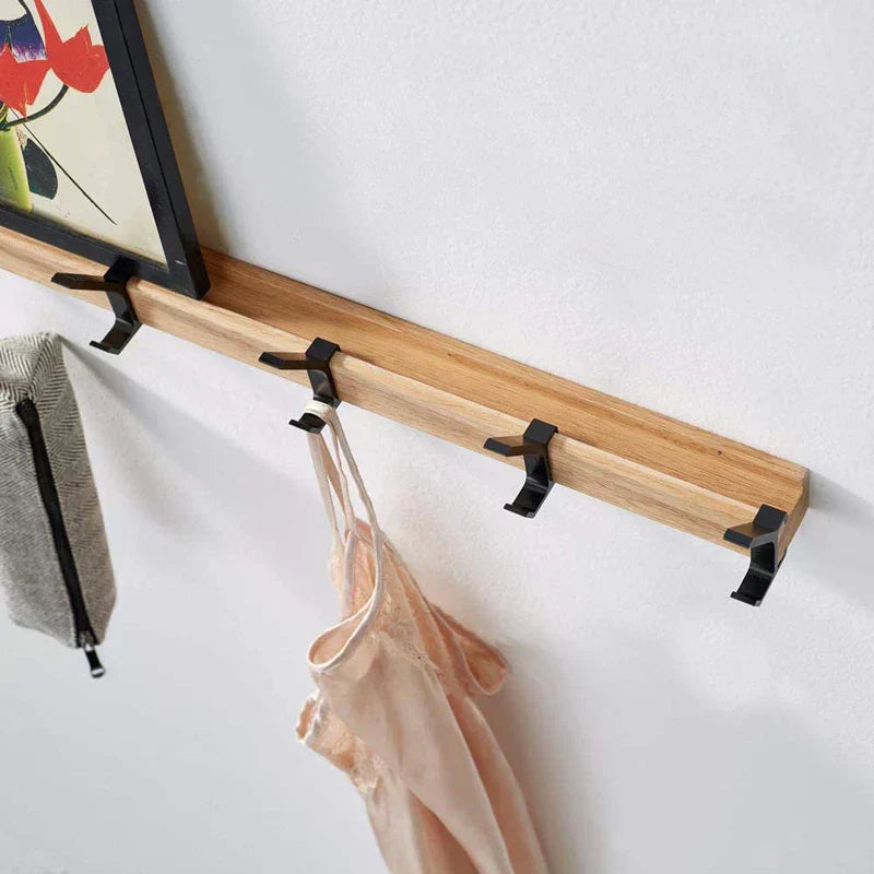 Coat Hooks | Modern Coat Rack | Wooden Wall Coat Rack | NordHaken