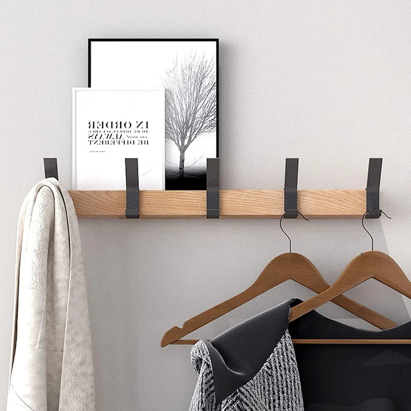 Coat Hooks | Modern Coat Rack | Wooden Wall Coat Rack | NordHaken