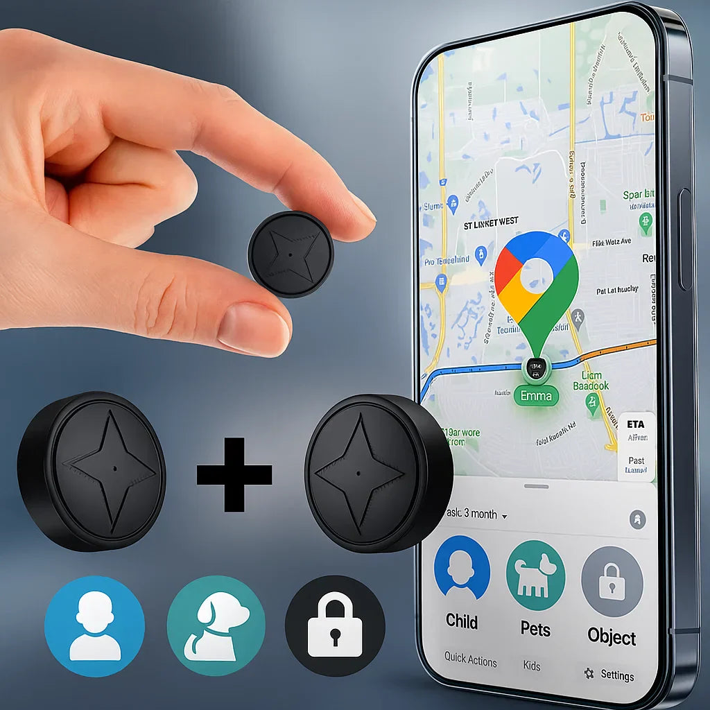 Discreet GPS locator with magnetic mount and real-time tracking