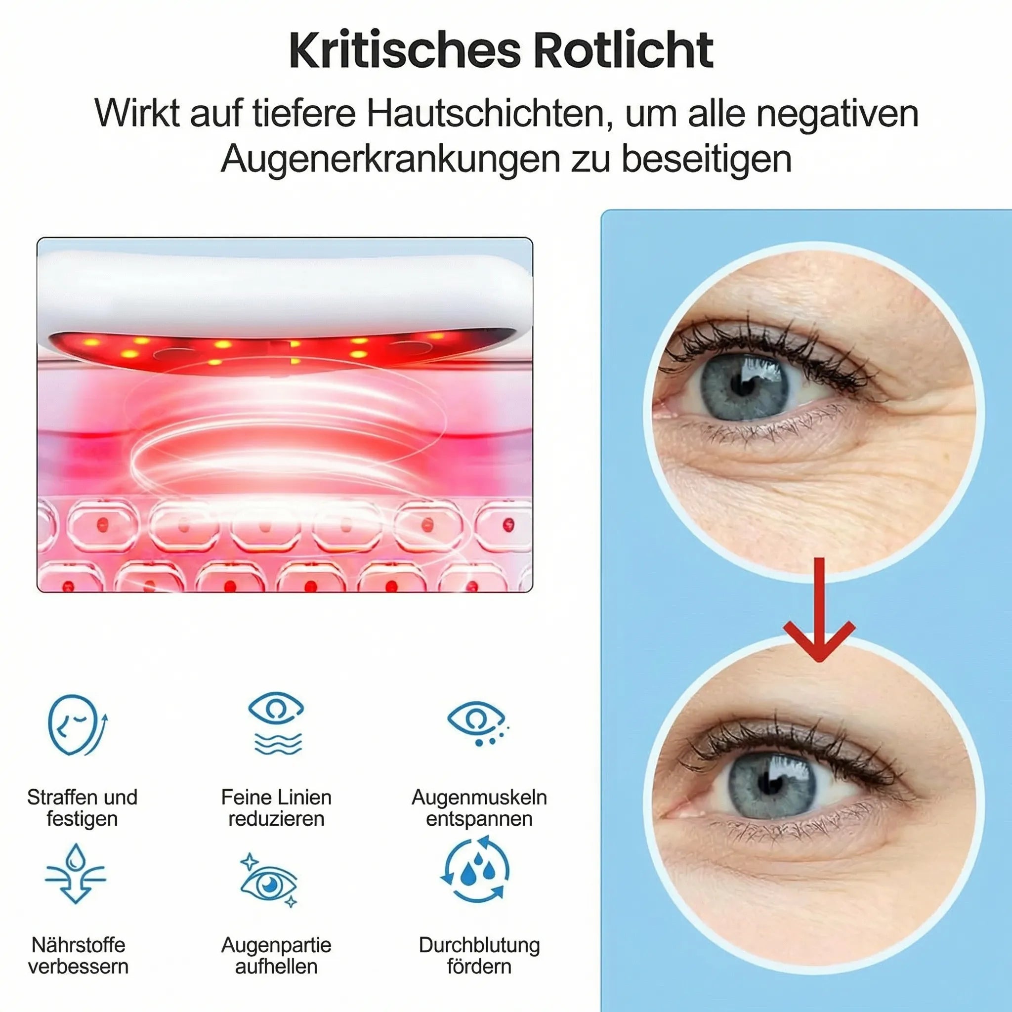 Device for Dark Circles & Puffiness Using Red Light Therapy | Augenia