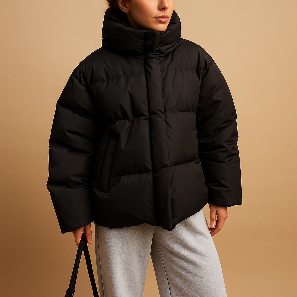 Doudoune légère à capuche pour femme – Manteau d'hiver imperméable