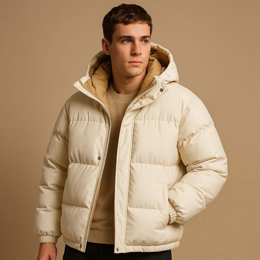 Doudoune à capuche pour homme – Manteau d'hiver matelassé