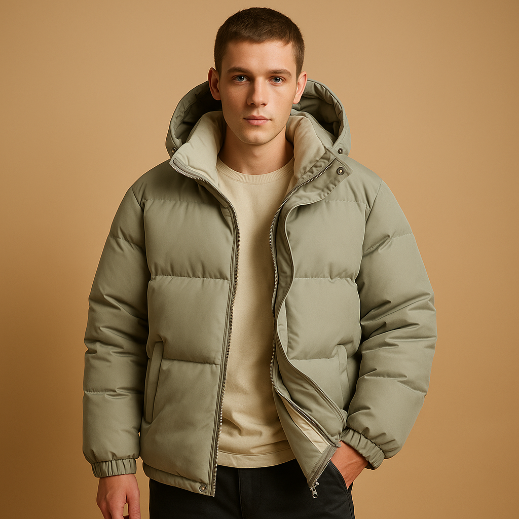 Doudoune à capuche pour homme – Manteau d'hiver matelassé