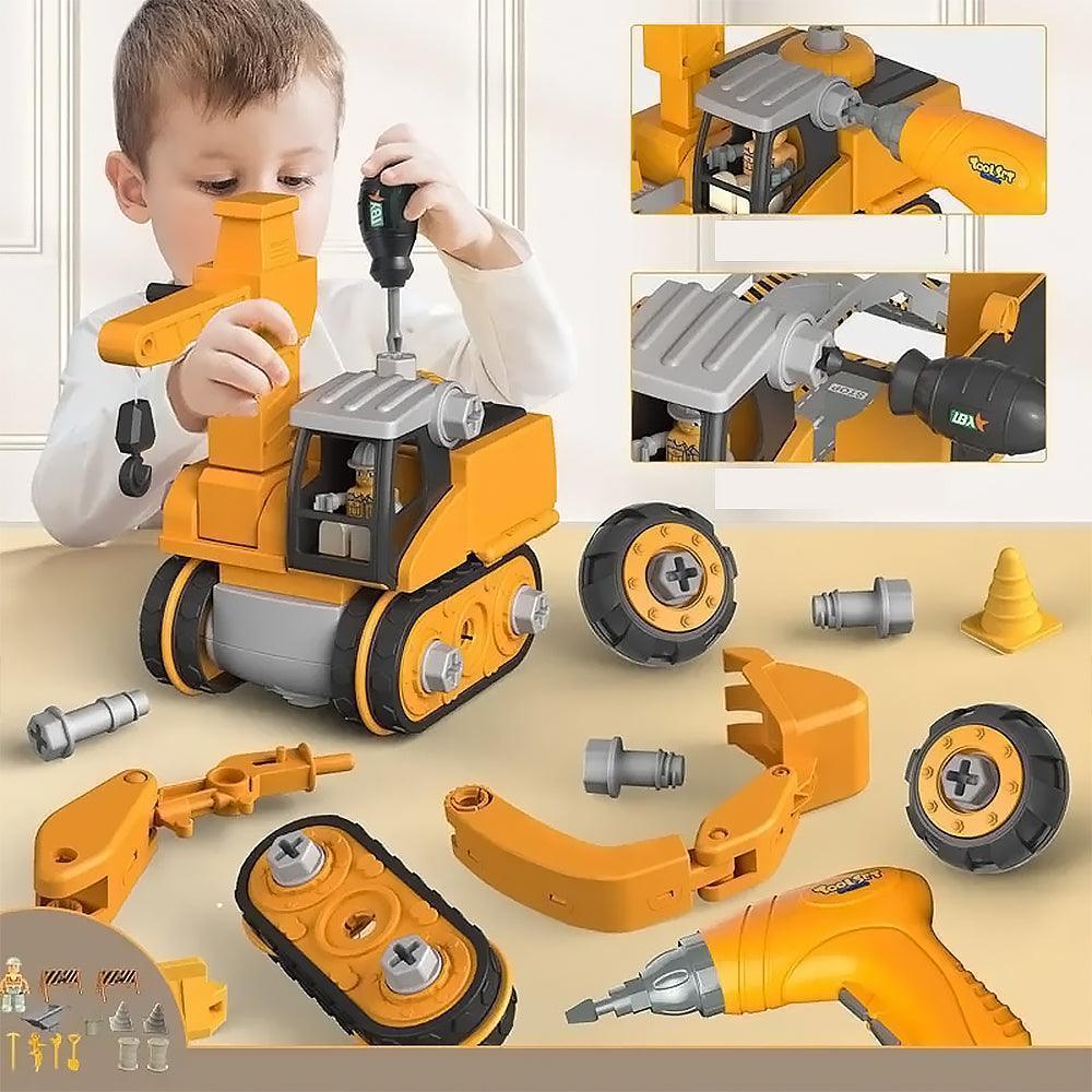 Bagger-Abenteuer | Pädagogisches Konstruktionsspielzeug für junge Ingenieure