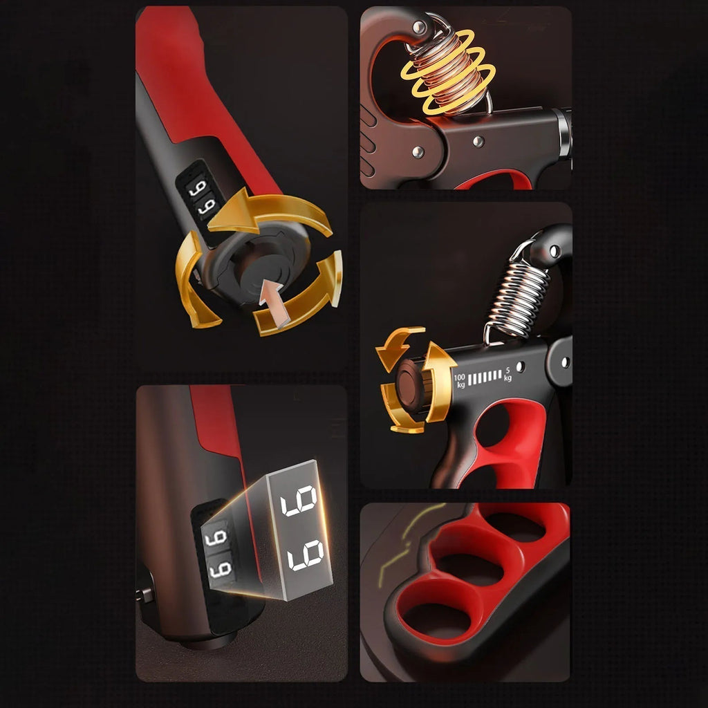 Unterarmtrainer | Handtrainer | Griffkrafttrainer bis zu 100 kg | SteelGrip
