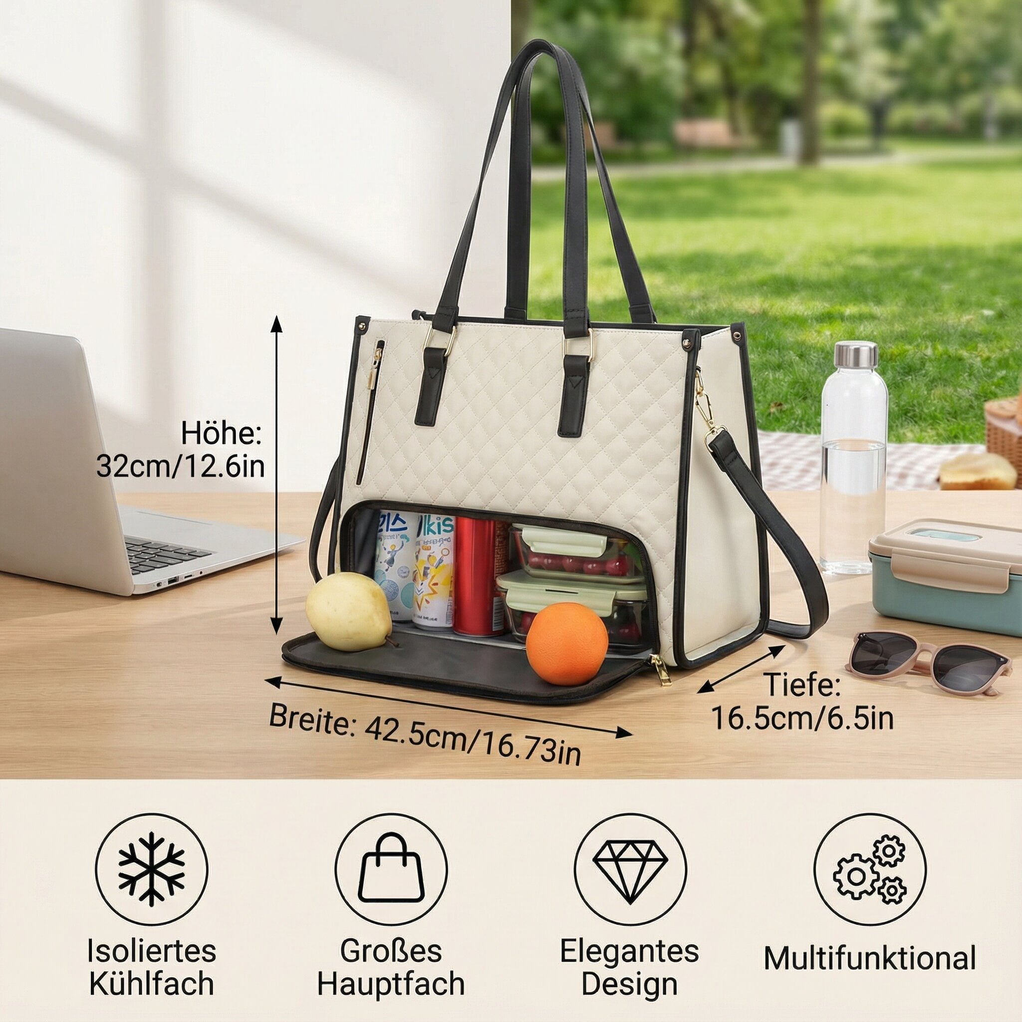 Handbag with Cooling Compartment for Women | Crossbody Bag with Cooling Function | FreshLuxe