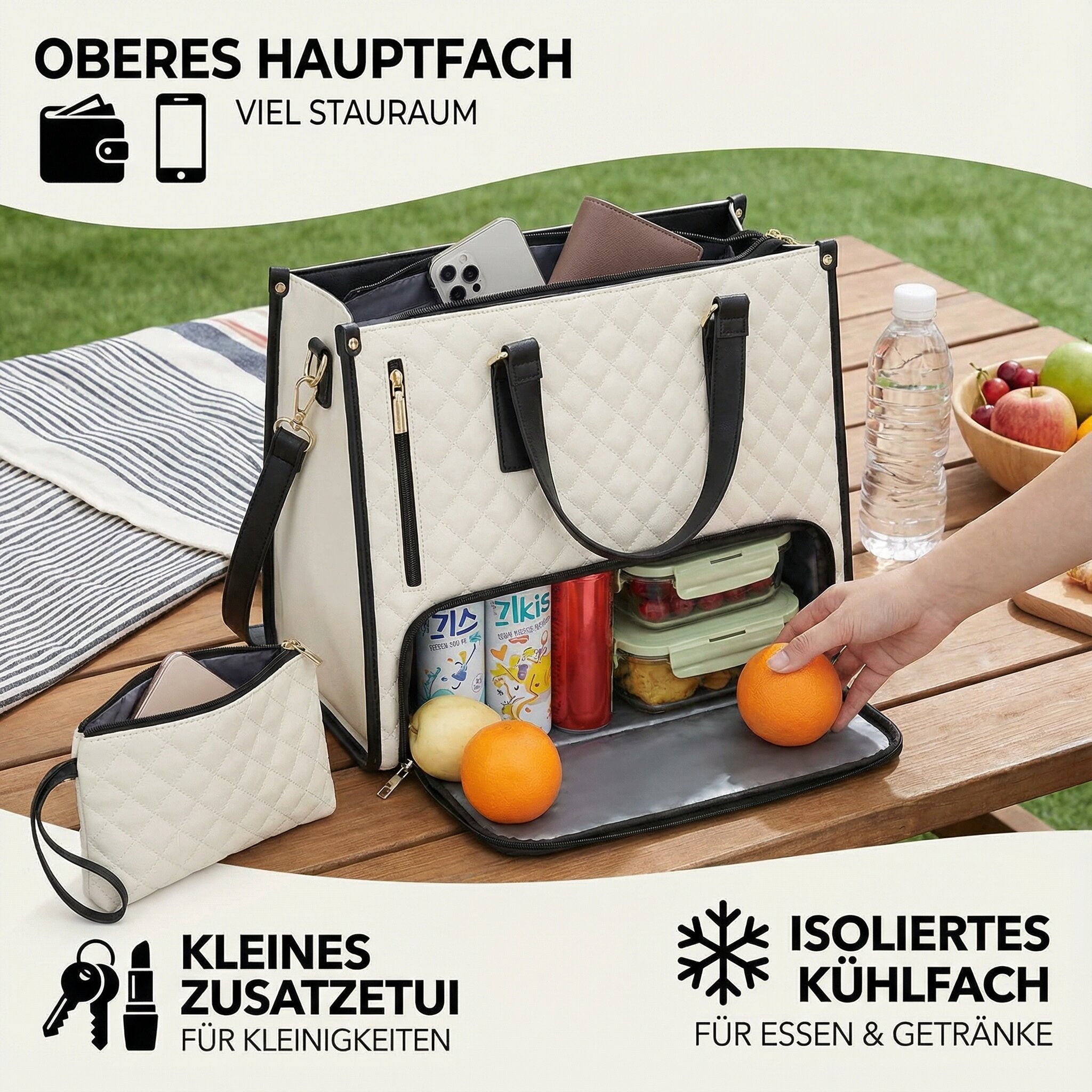 Handbag with Cooling Compartment for Women | Crossbody Bag with Cooling Function | FreshLuxe