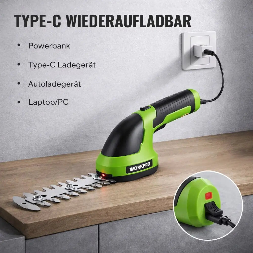 Akku-Heckenschneider | Grasschneider für den Garten | GreenBlade