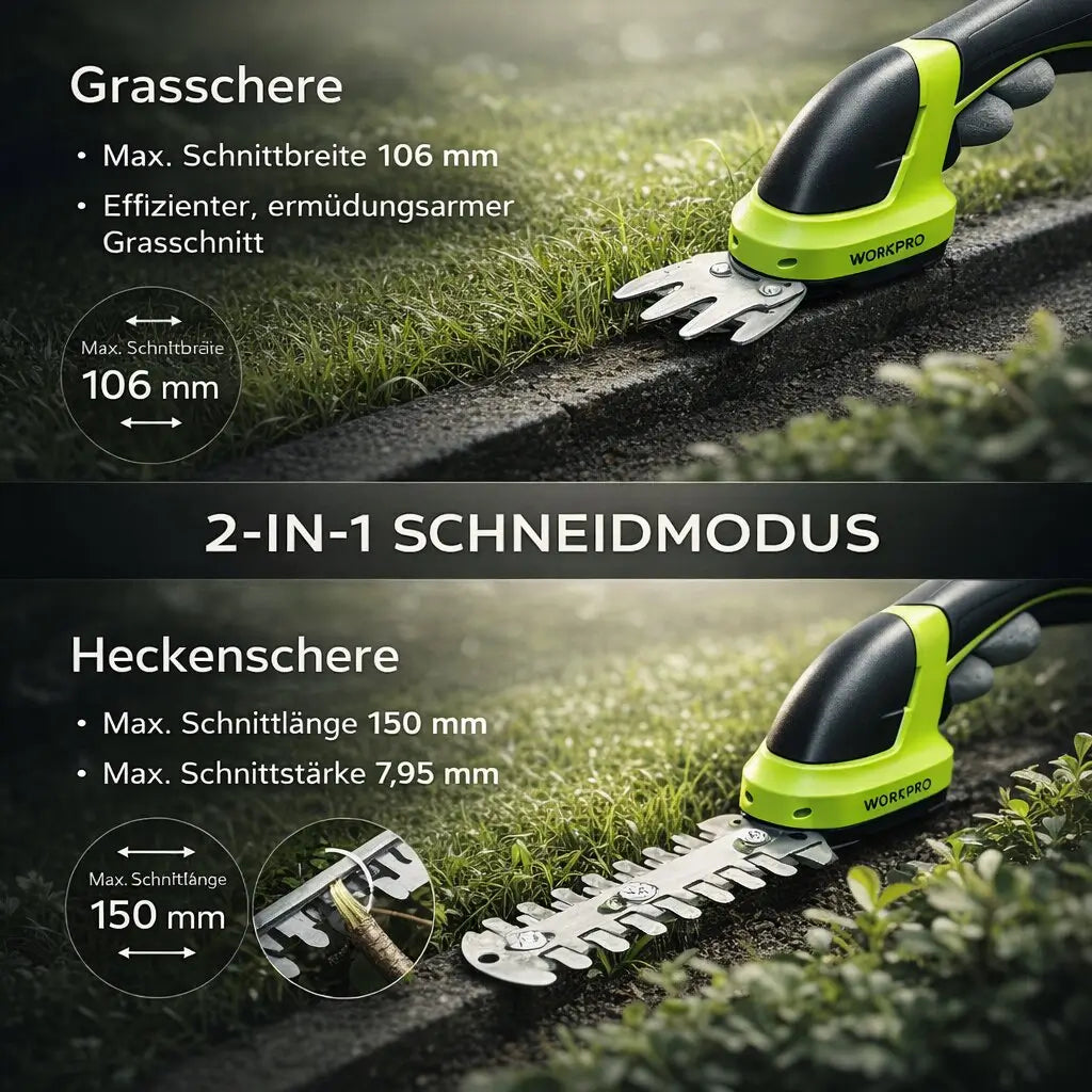 Akku-Heckenschneider | Grasschneider für den Garten | GreenBlade