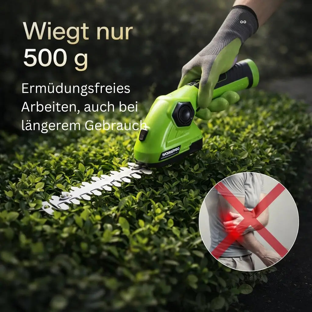 Akku-Heckenschneider | Grasschneider für den Garten | GreenBlade