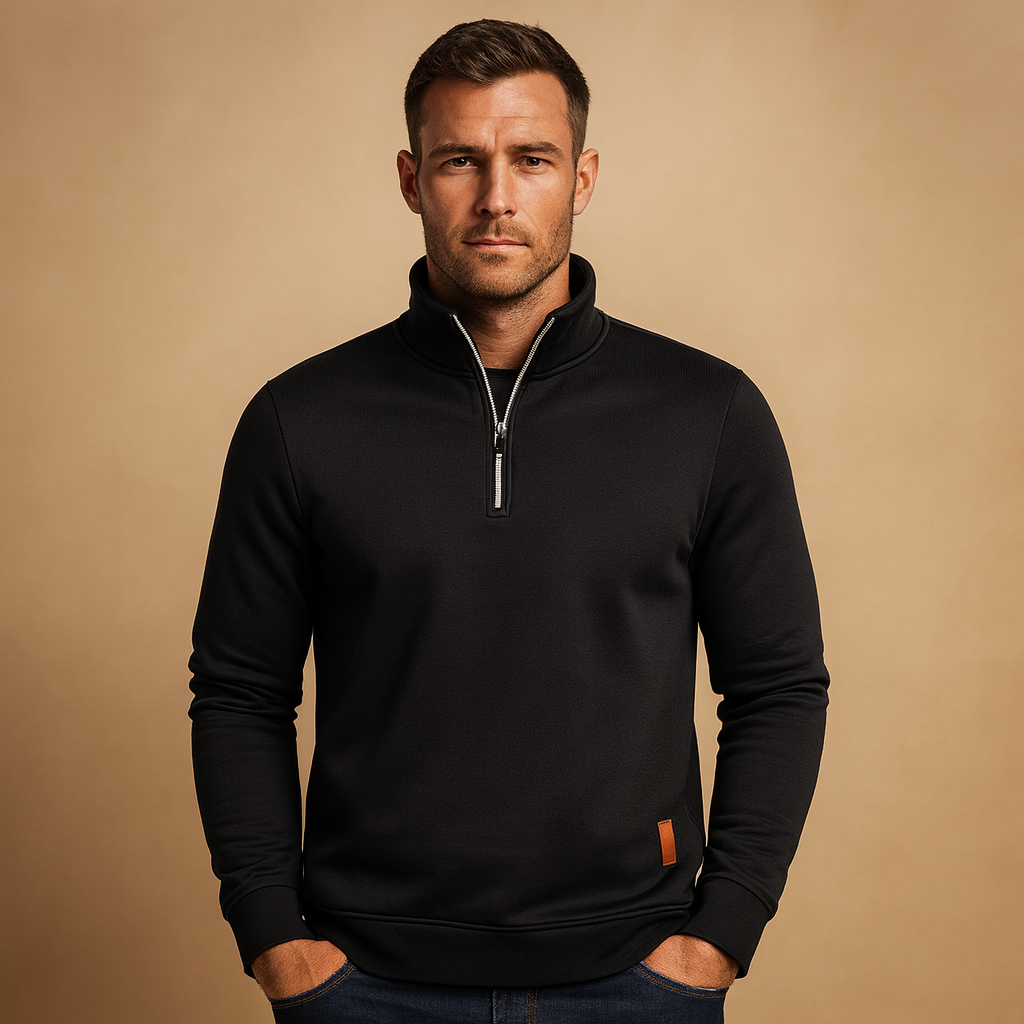 Pull zippé pour homme, à la coupe confortable et au style moderne