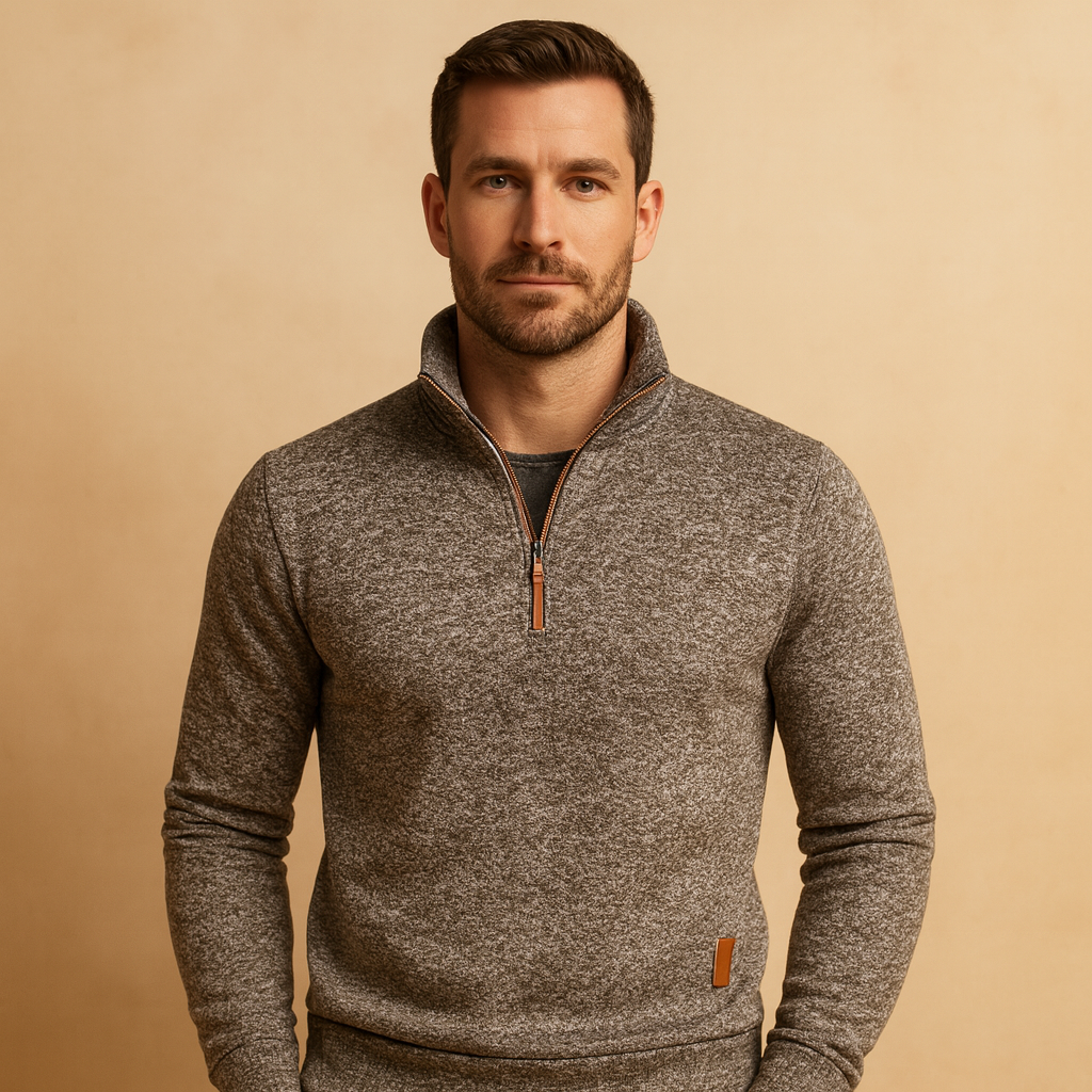 Pull zippé pour homme, à la coupe confortable et au style moderne