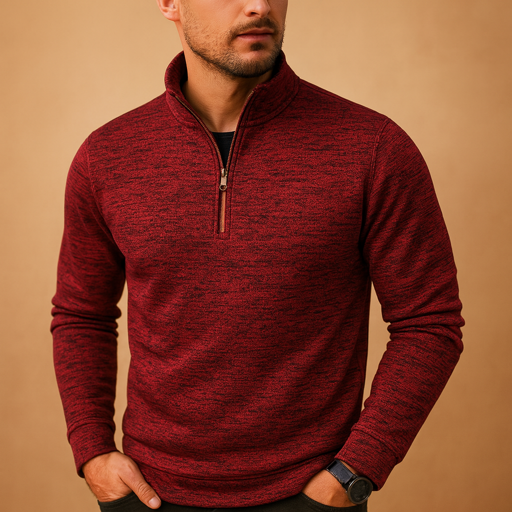 Pull zippé pour homme, à la coupe confortable et au style moderne
