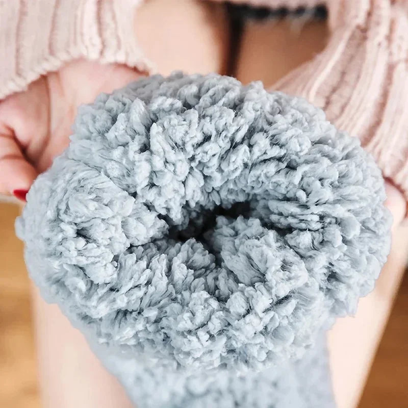 Fluffy Thermo Lounge Socks – Soft Warm Plush House Socks for Winter Comfort