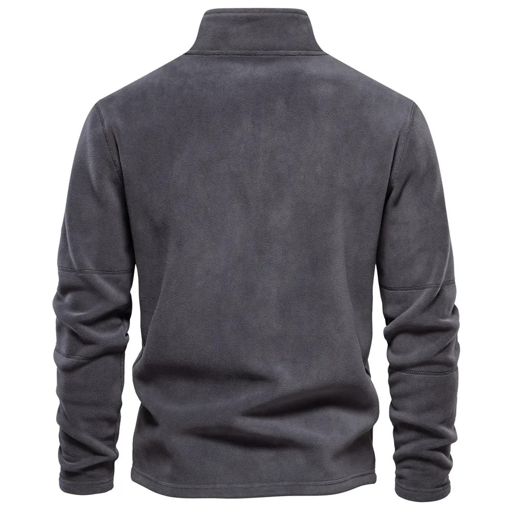 Herren Stehkragen Fleece-Pullover | Warm, Bequem und Modernes Design