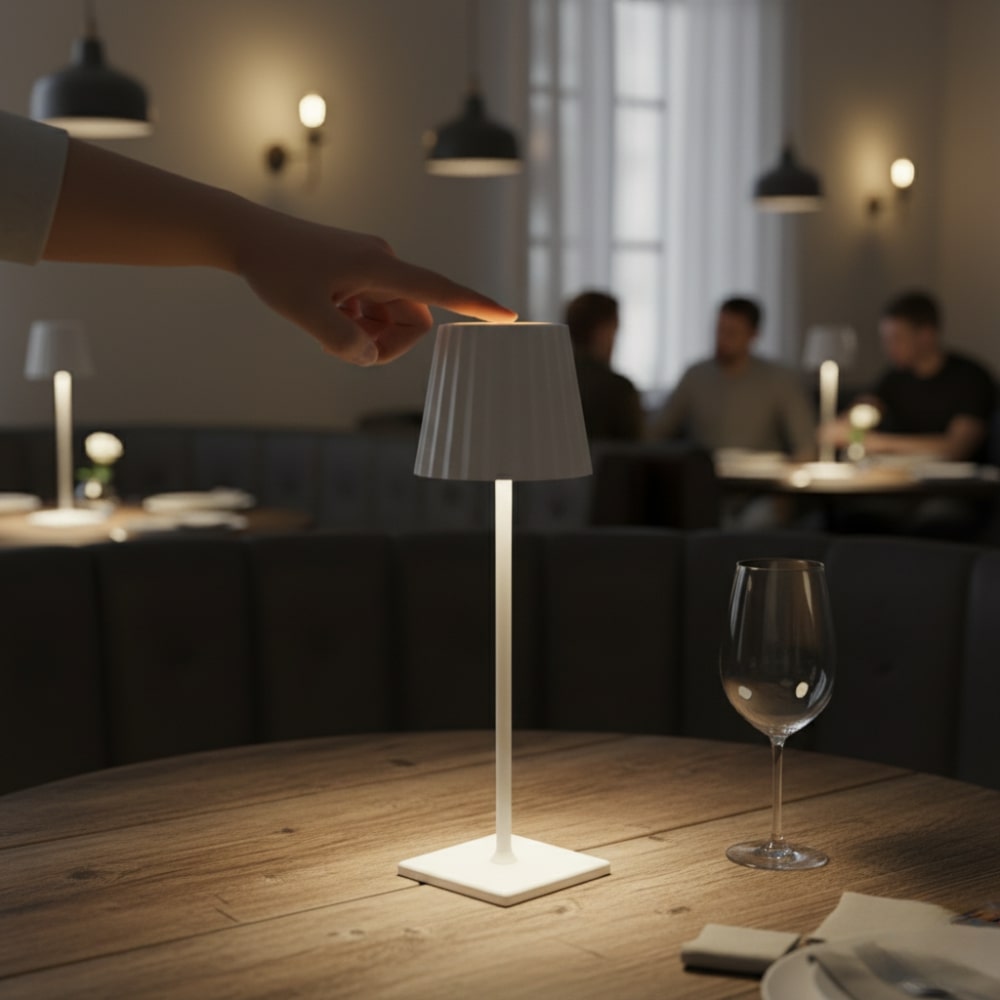 Wireless table lamp | Lamp for the living room | Modern rechargeable table lamp | VelaLume