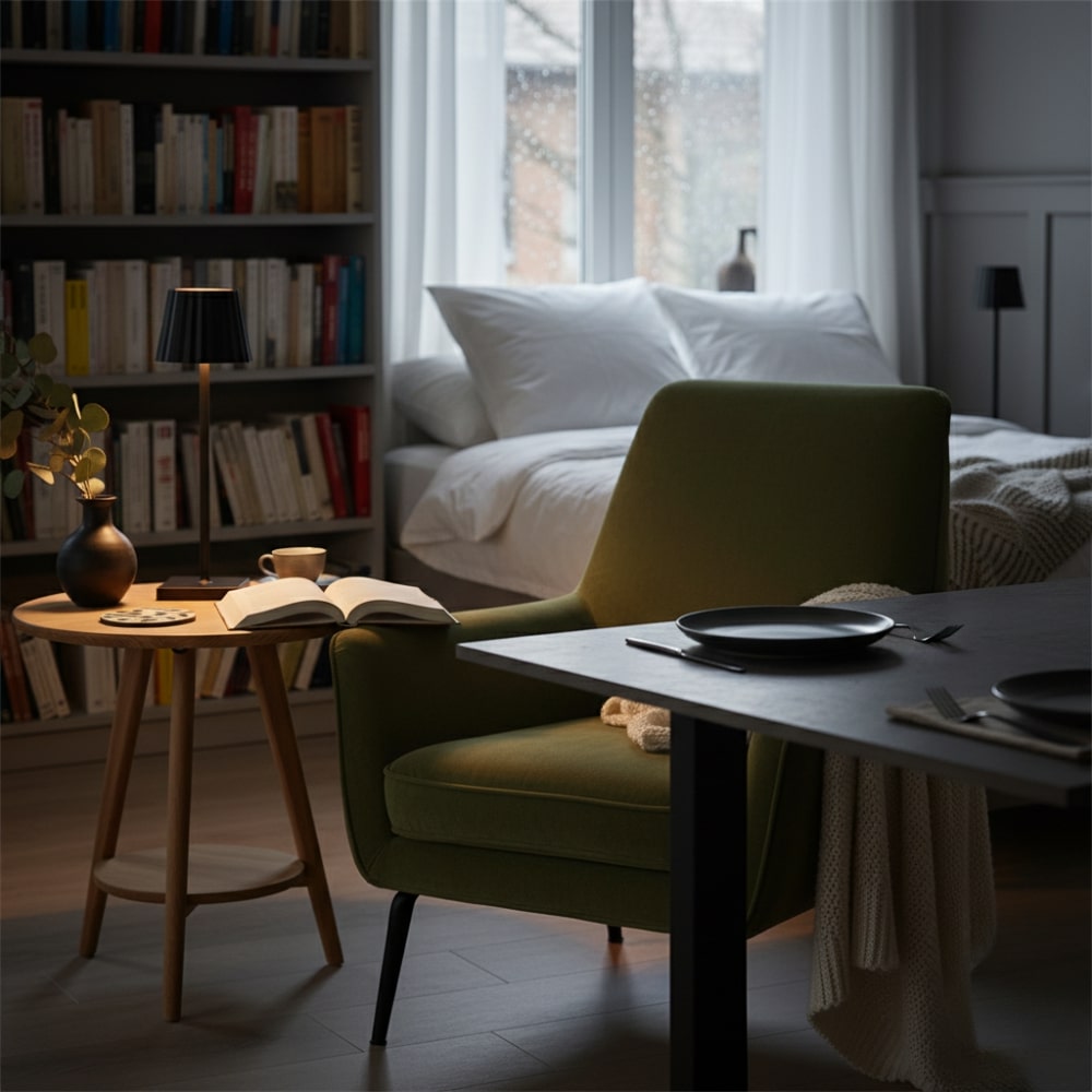Wireless table lamp | Lamp for the living room | Modern rechargeable table lamp | VelaLume