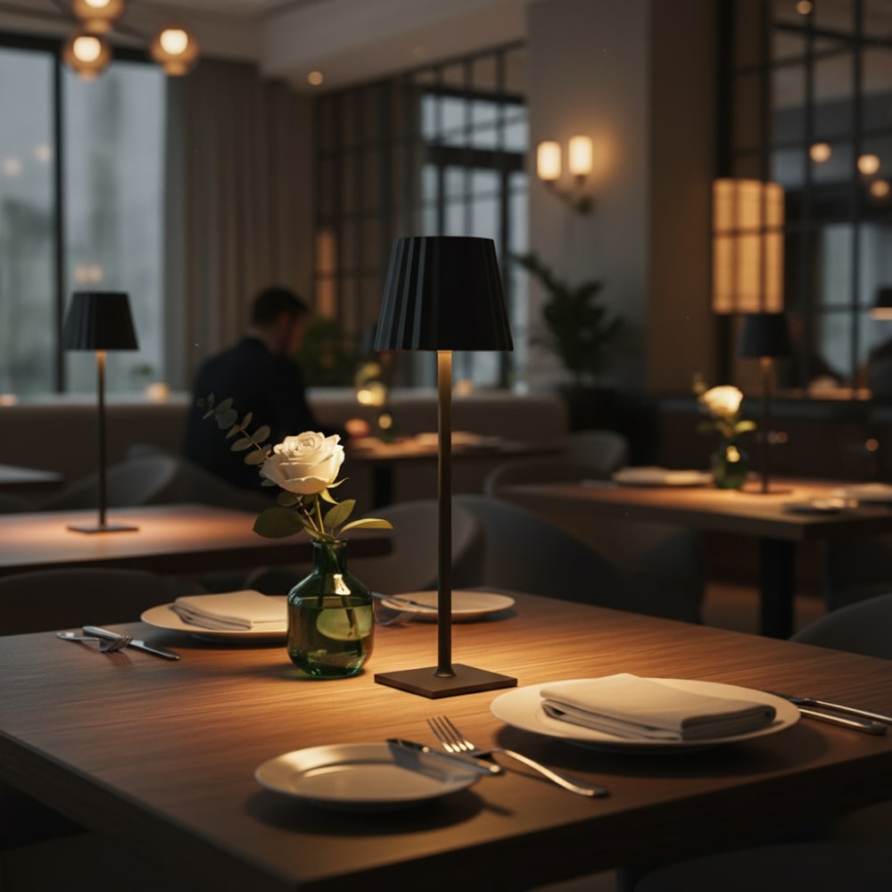 Wireless table lamp | Lamp for the living room | Modern rechargeable table lamp | VelaLume