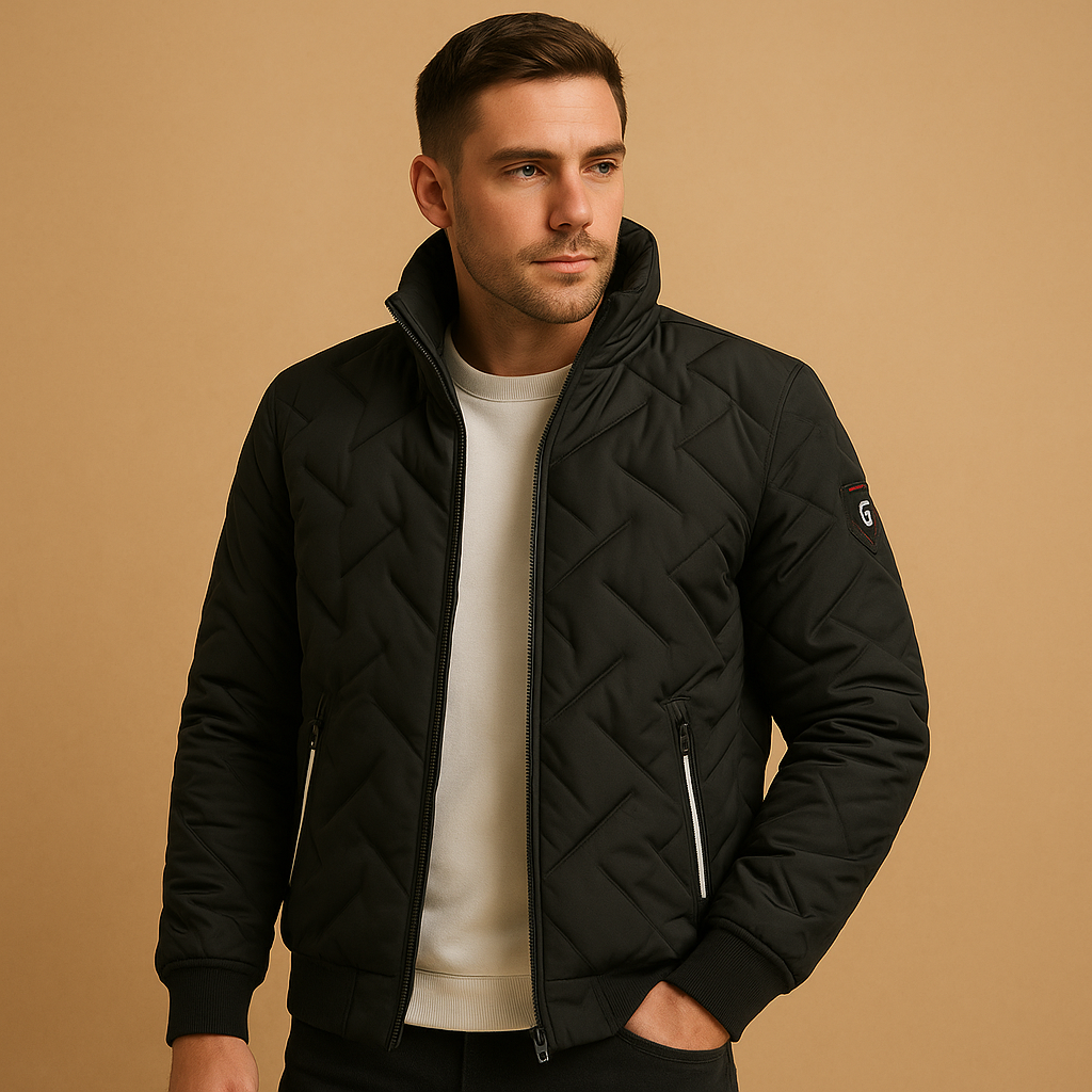 Men's Padded Puff Coat – Classic Winter Overcoat