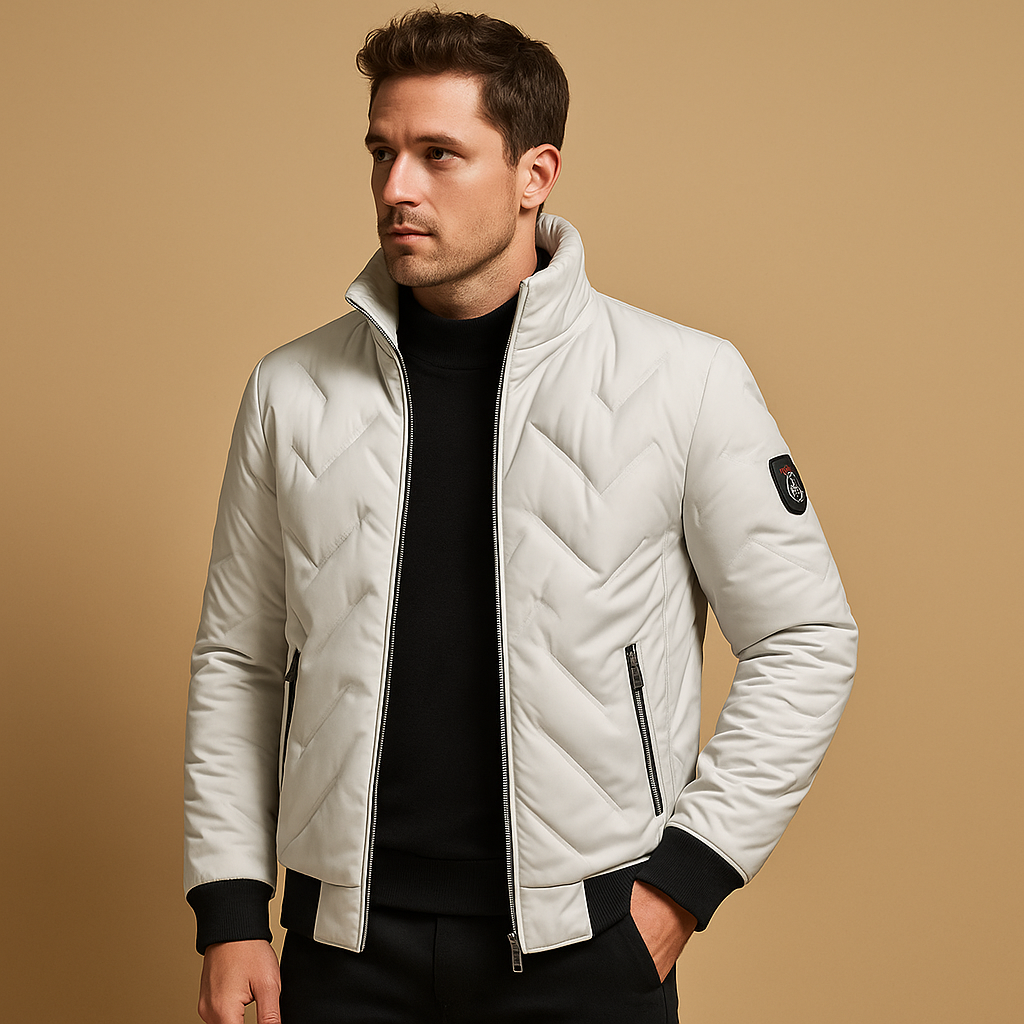 Men's Padded Puff Coat – Classic Winter Overcoat