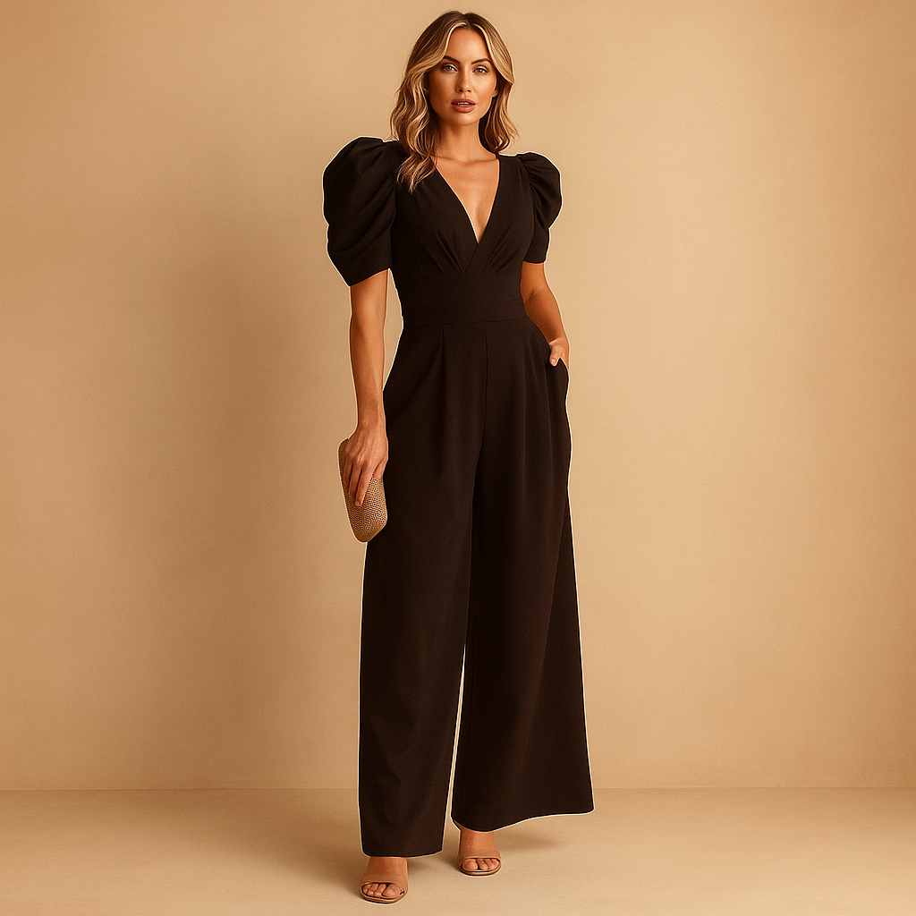 Eleganter, taillierter Damen-Jumpsuit in voller Länge