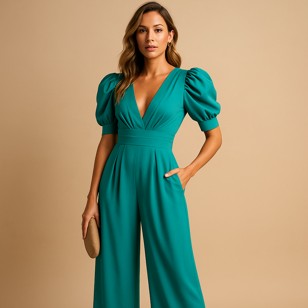 Eleganter, taillierter Damen-Jumpsuit in voller Länge