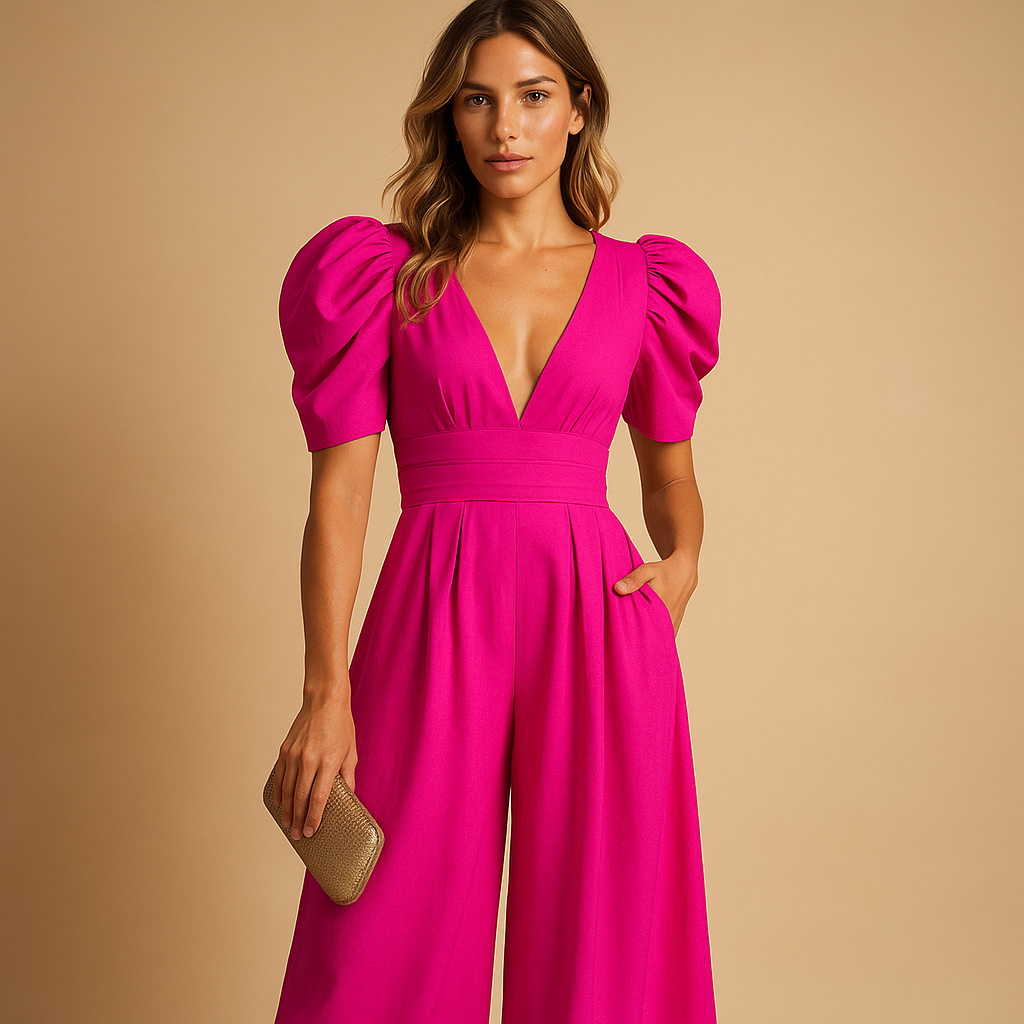 Eleganter, taillierter Damen-Jumpsuit in voller Länge