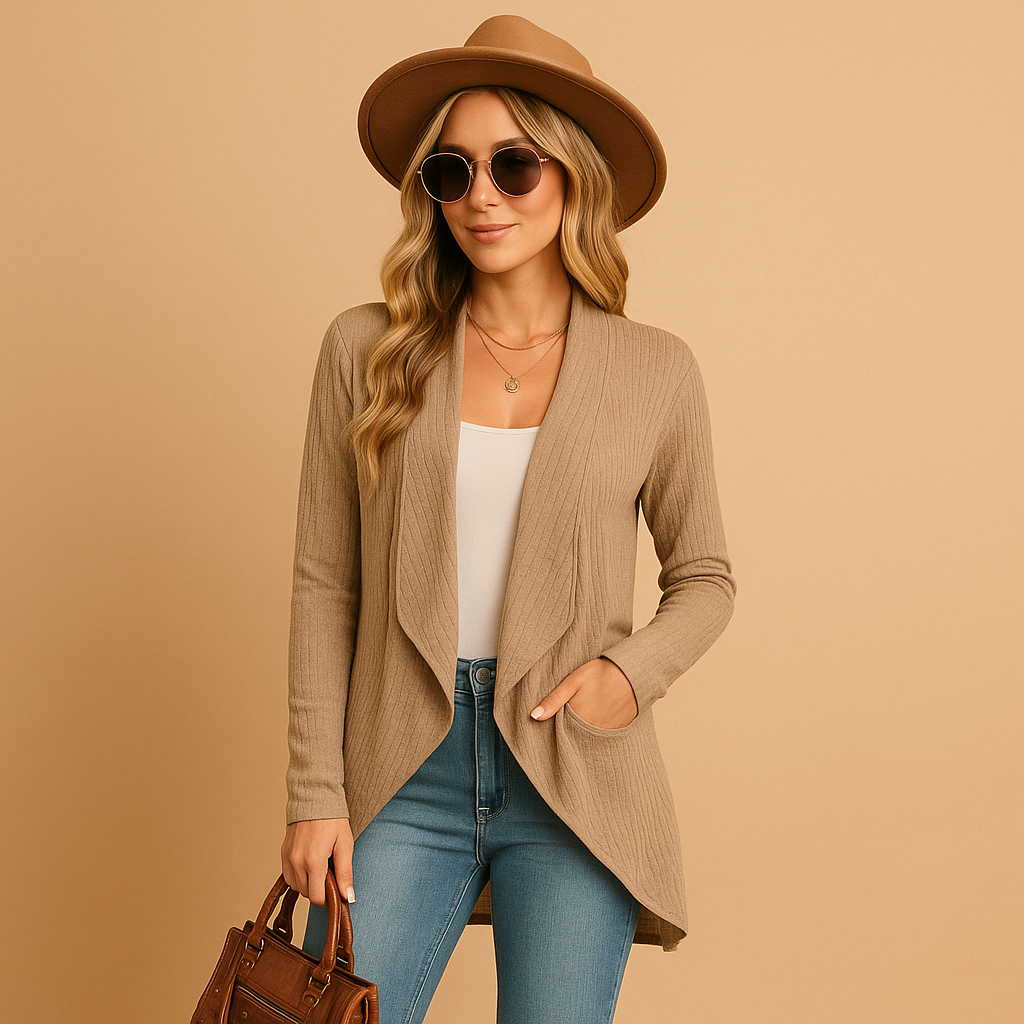 Long knitted cardigan for women – Elegant and versatile