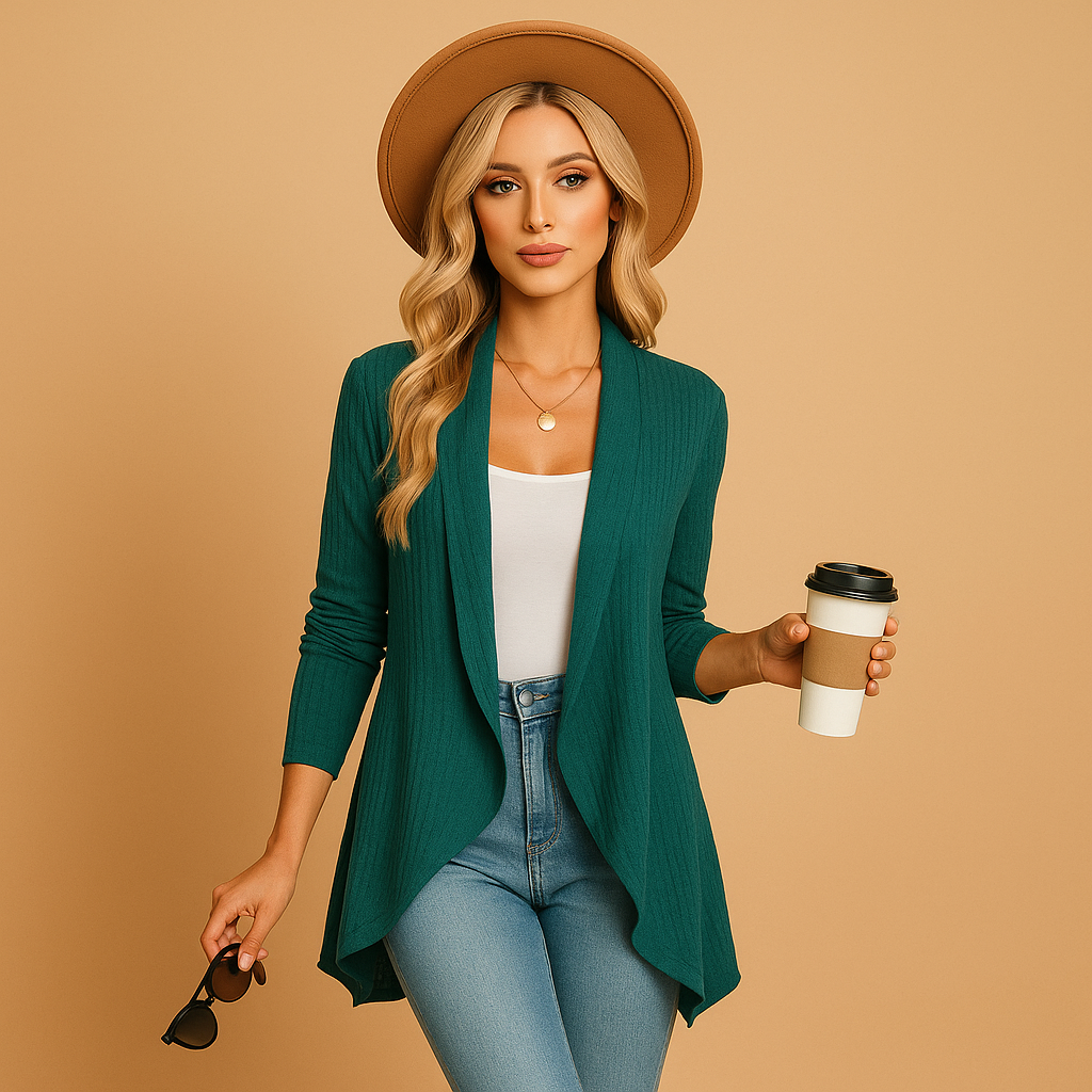 Long knitted cardigan for women – Elegant and versatile