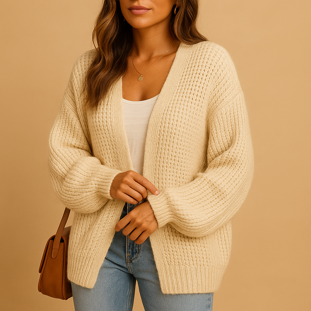 Damen Strick-Offene Cardigan mit Relaxed Fit – Alltaglicher Komfort
