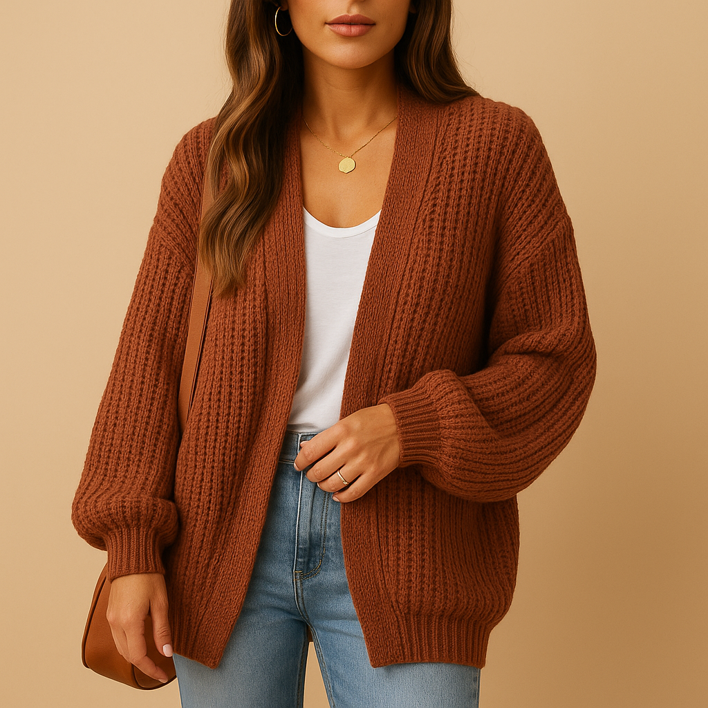 Damen Strick-Offene Cardigan mit Relaxed Fit – Alltaglicher Komfort