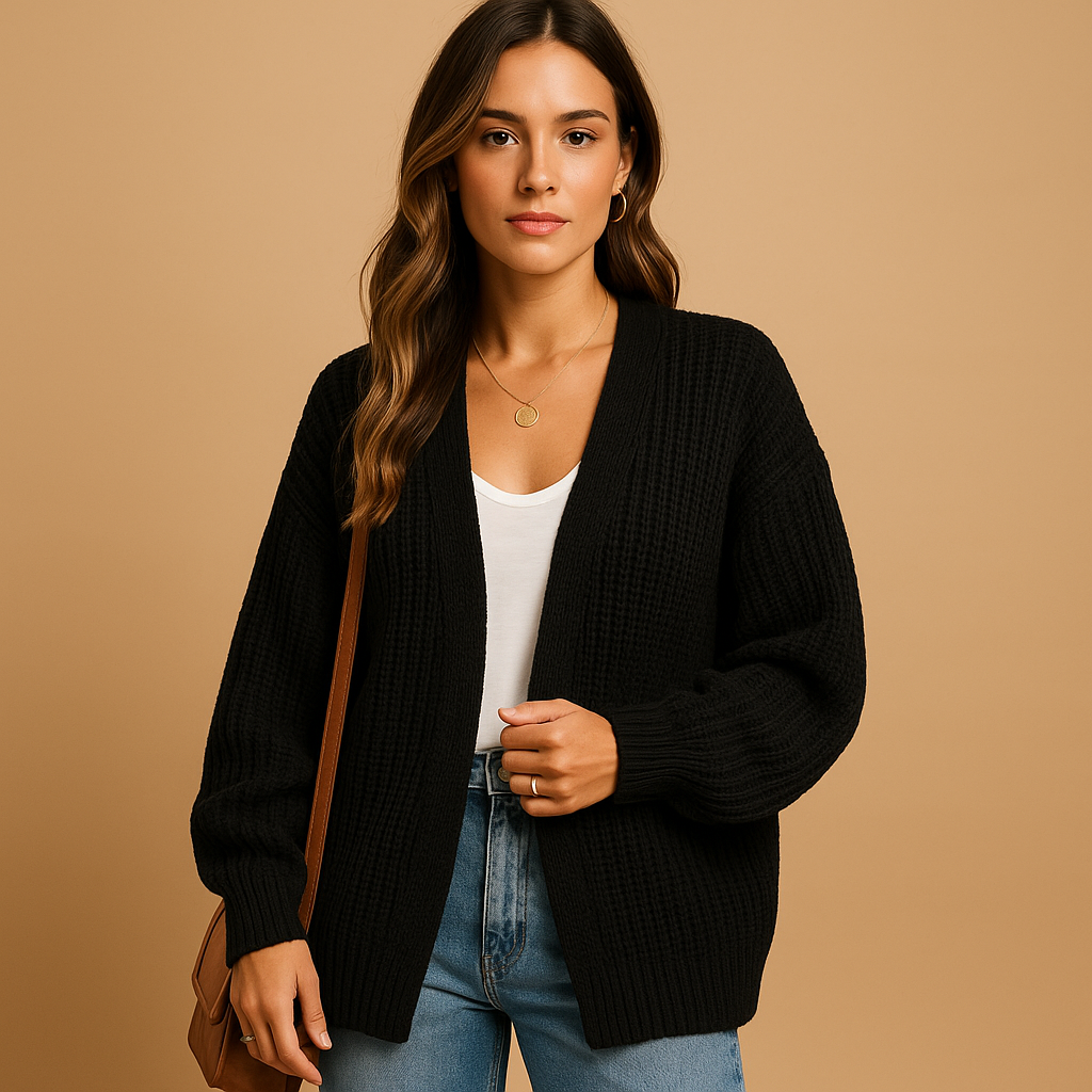 Damen Strick-Offene Cardigan mit Relaxed Fit – Alltaglicher Komfort