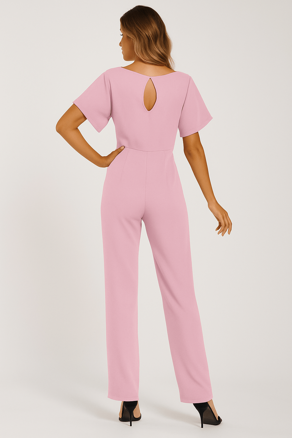 Damen Jumpsuit mit Bindegürtel – Müheloser Stil in einem Teil