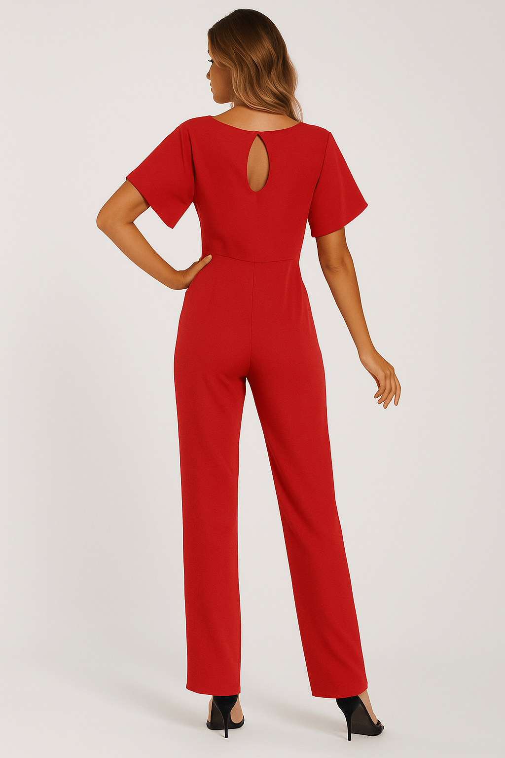 Damen Jumpsuit mit Bindegürtel – Müheloser Stil in einem Teil