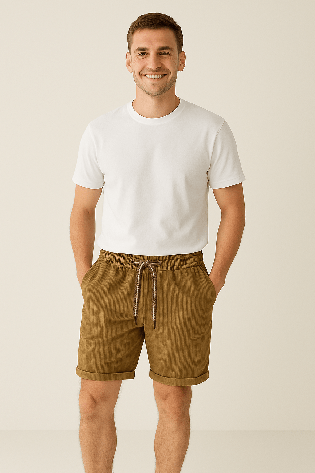 Men's Corduroy Shorts | Casual Comfort