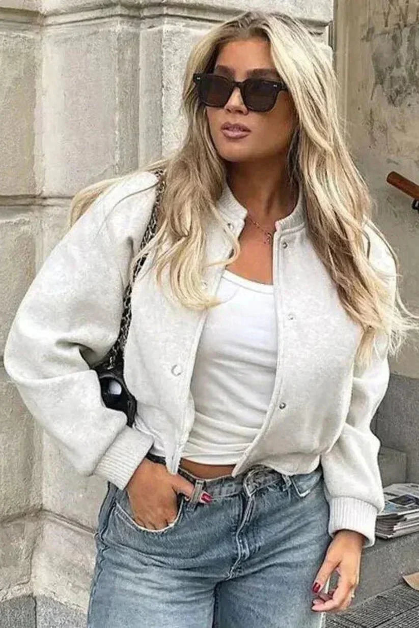 Gekürzte Bomberjacke für Frauen | Sportlich & Stilvoll