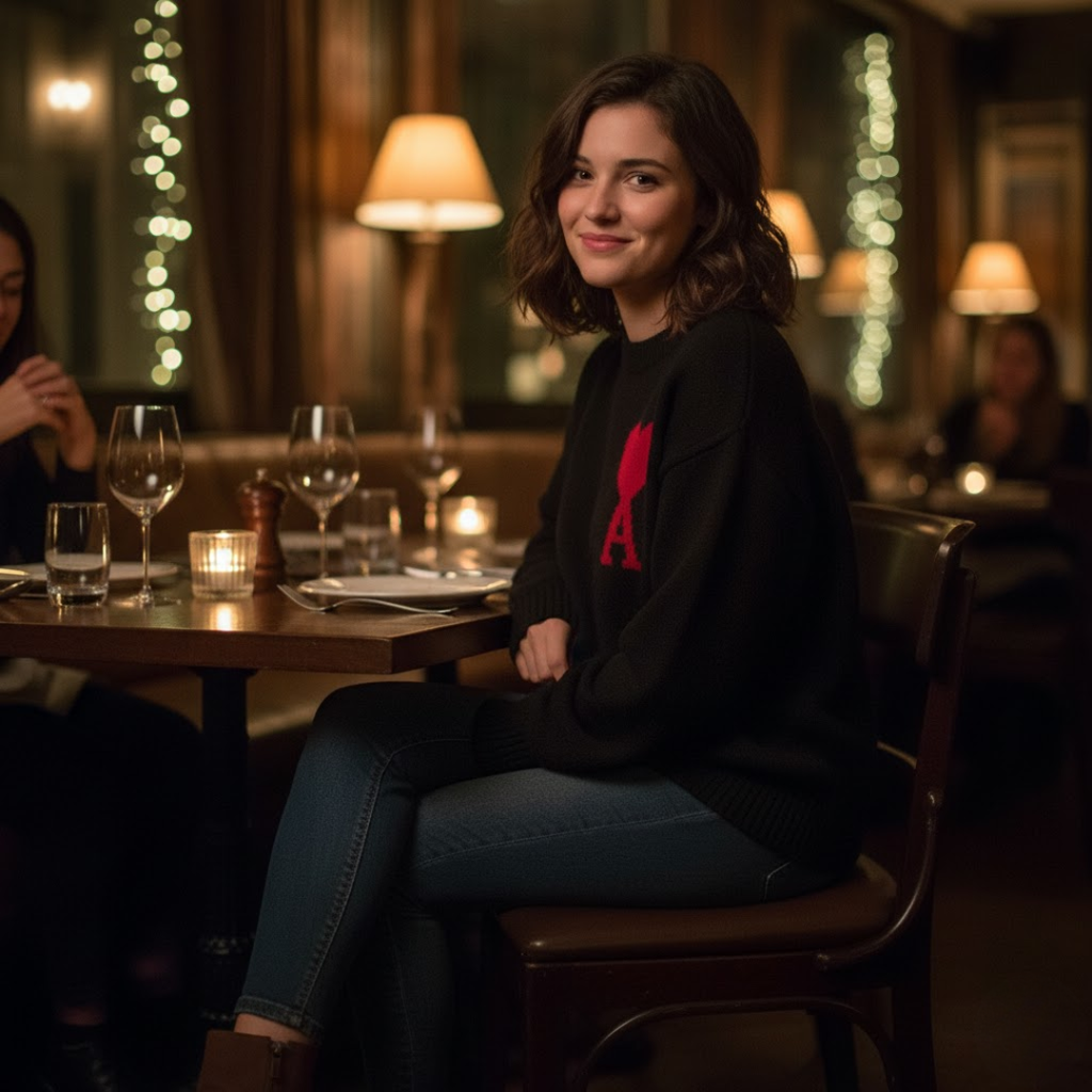 Sweter damski z motywem serca – styl i wygoda