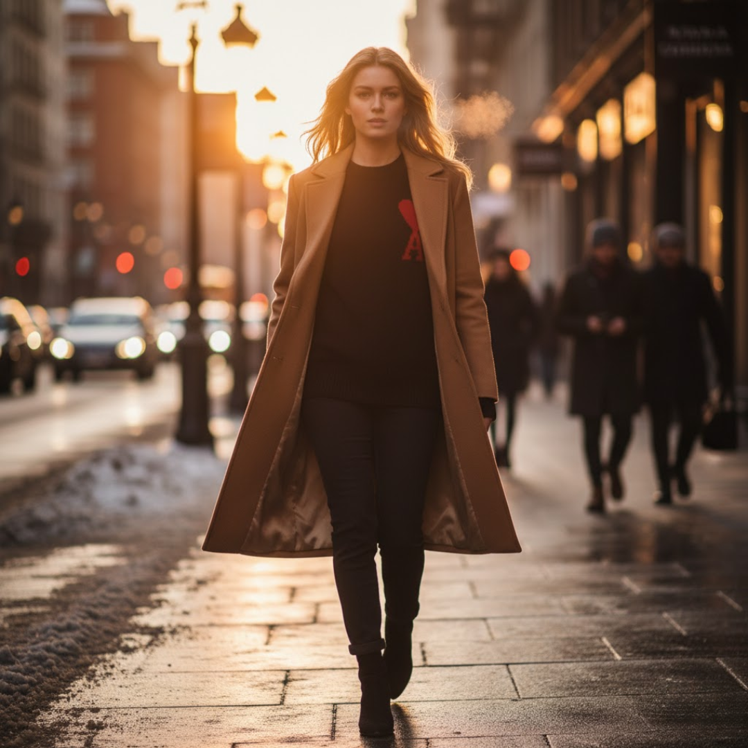 Sweter damski z motywem serca – styl i wygoda