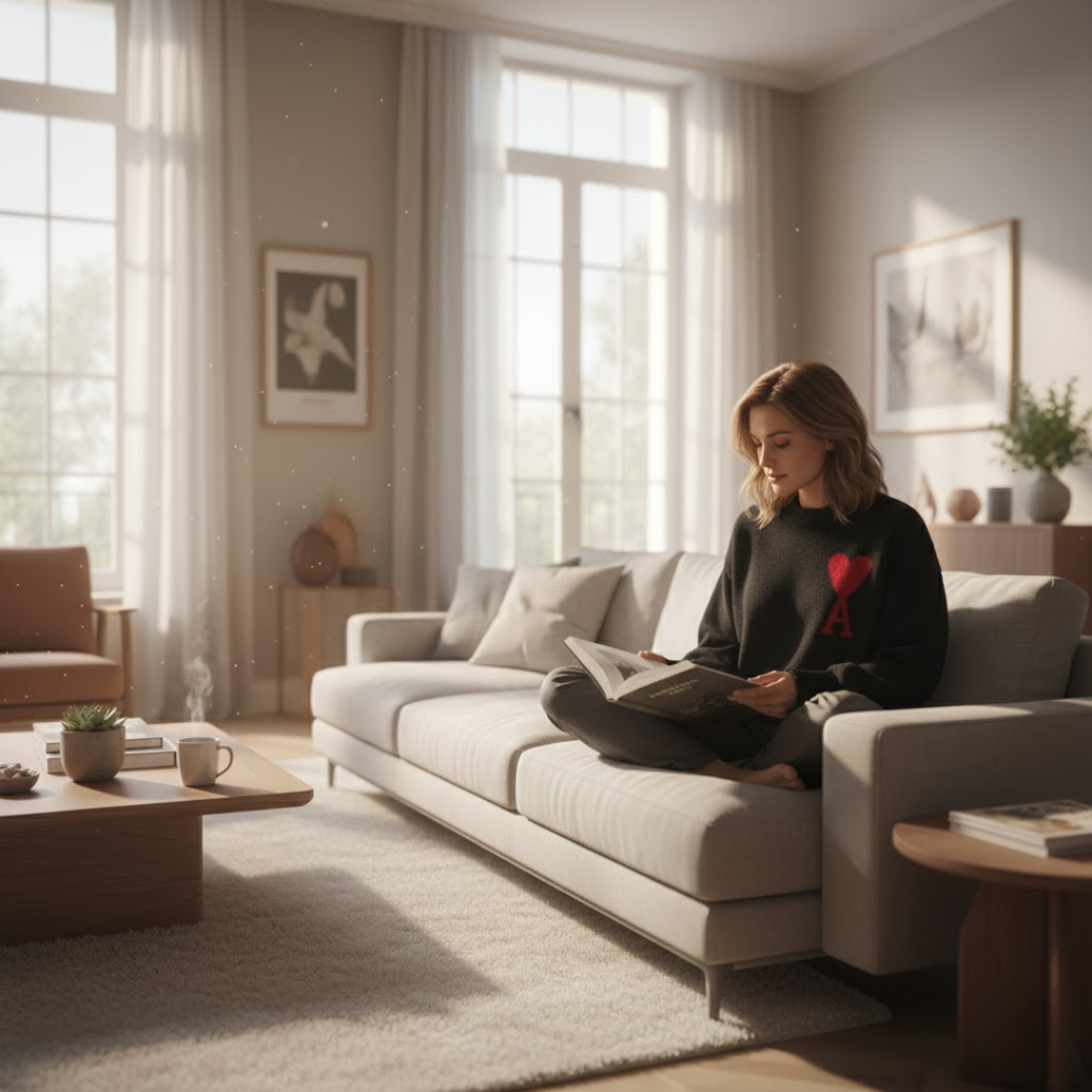 Sweter damski z motywem serca – styl i wygoda