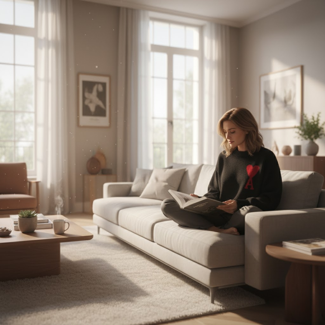 Sweter damski z motywem serca – styl i wygoda