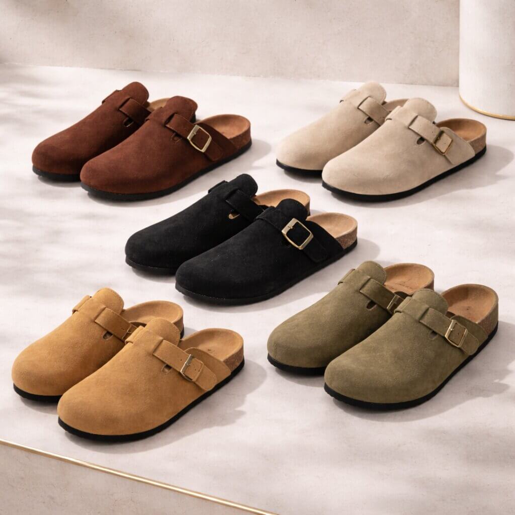 Orthopedic slippers for women & men | Suede clogs | Sandals | Suedara