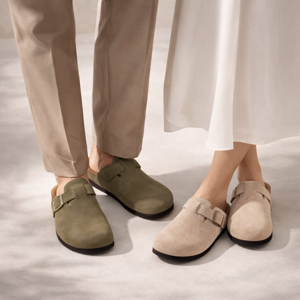 Orthopedic slippers for women & men | Suede clogs | Sandals | Suedara