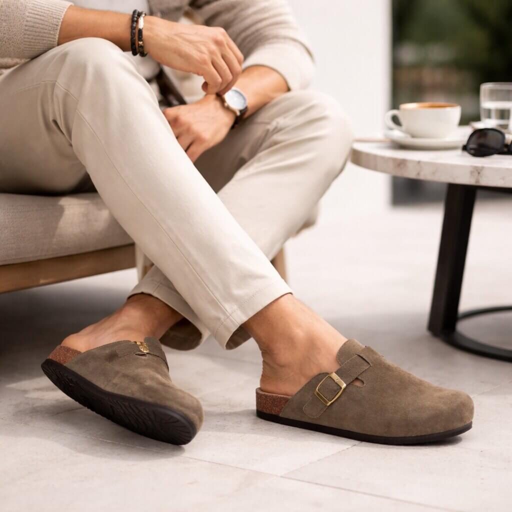 Orthopedic slippers for women & men | Suede clogs | Sandals | Suedara
